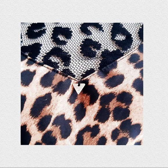 Reduced 20%Off‼️Guess Leopard Print & Black Dress Size M - Picture 6 of 8